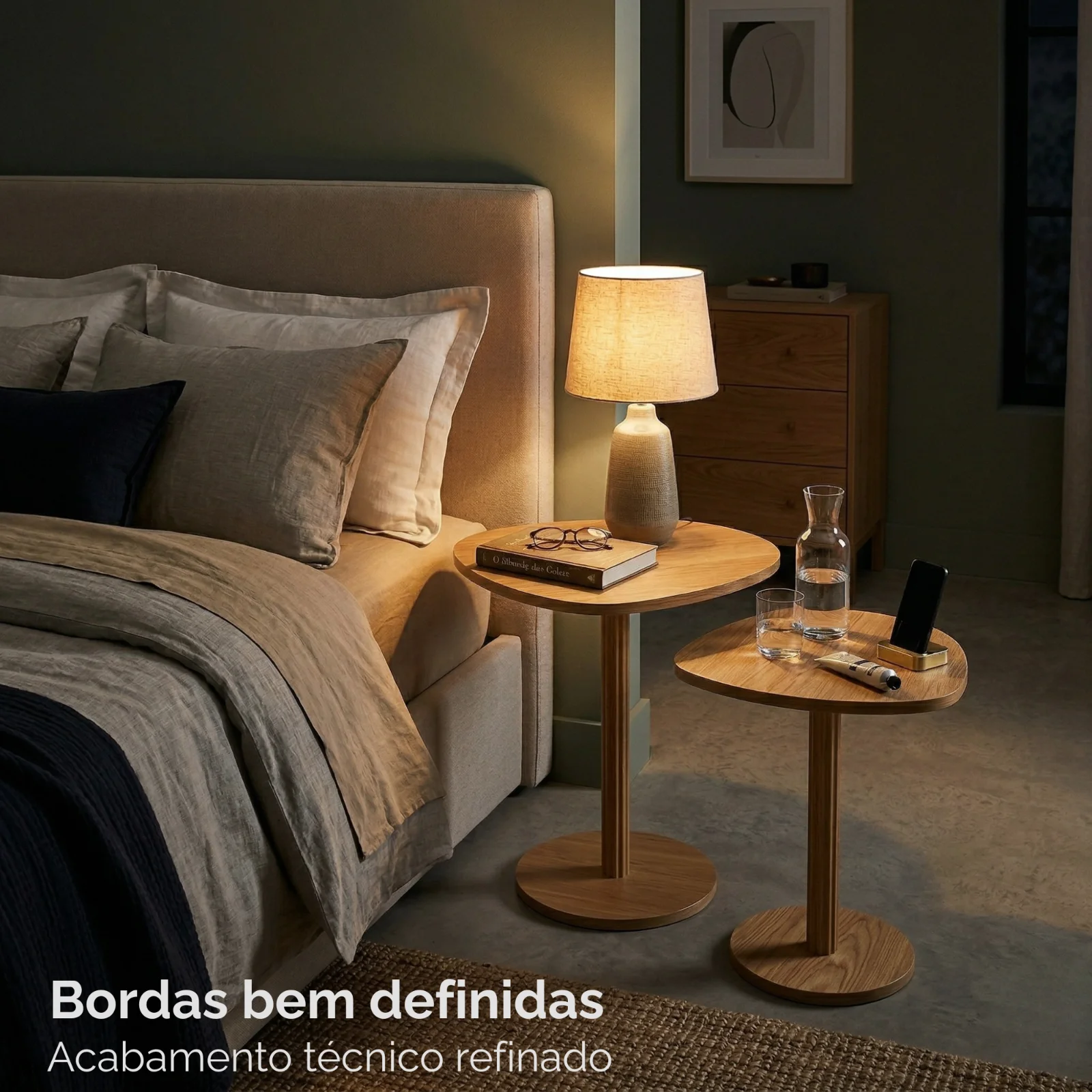 Mesa Lateral Monopé para Sofá, Sala e Quarto Ecoeden - Imagem 4